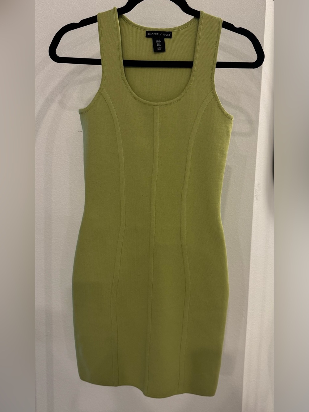 Sincerely Jules Olive Green Bodycon Tank Dress